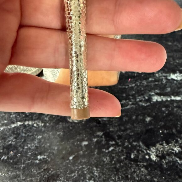 Jimmy Choo Nova Glitter Peep-Toe Slingback Heel womens Size 40 EU - Picture 8 of 10